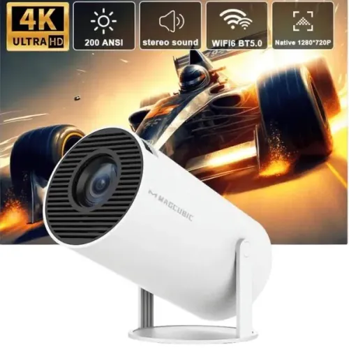 NOVO - Projetor MAGCUBIC Original HY300 4K, Android 11, Wi-fi 6, 1080P