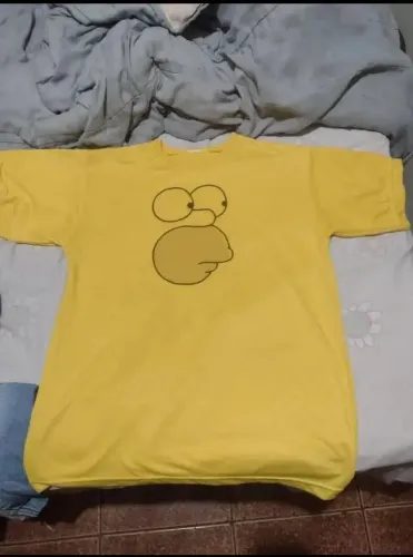 Camiseta Homer Simpson - Amarela Usada uma vez 
