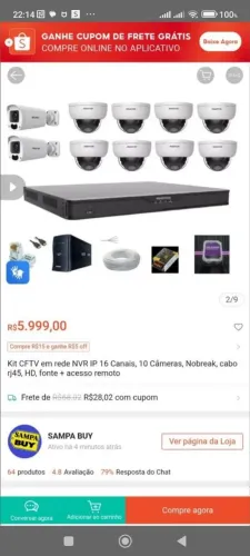 Sistema CFTV IP 