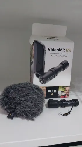  RØDE VideoMic Me Original Seminovo -Microfone Direcional p/ Celular (P2) - PratiNovo!<br><br>