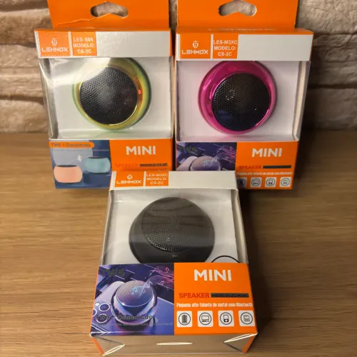 MINI CAIXA DE SOM REDONDA