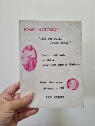 Livro Poema Ecológico - Carta do Chefe Seattle
