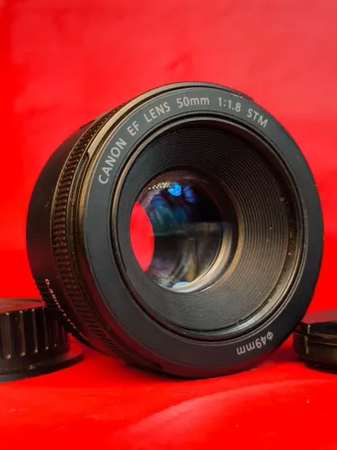 Lente Canon 50mm 1.8 stm