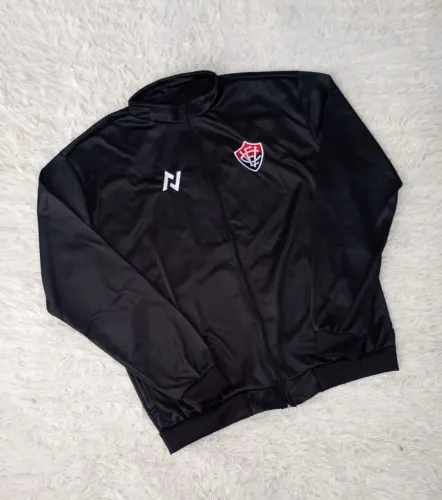 Jaqueta Esportiva Preta com Logo