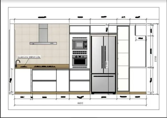Projetos de cozinhas e armarios planejados para contações em lojas 