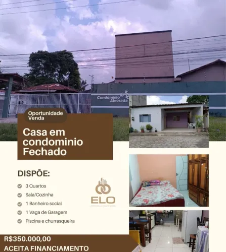 VENDO CONDOMÍNIO ALVORADA, 40 HORAS, ANANINDEUA 
