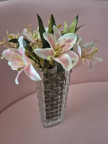 Lindo vaso de planta em vidro