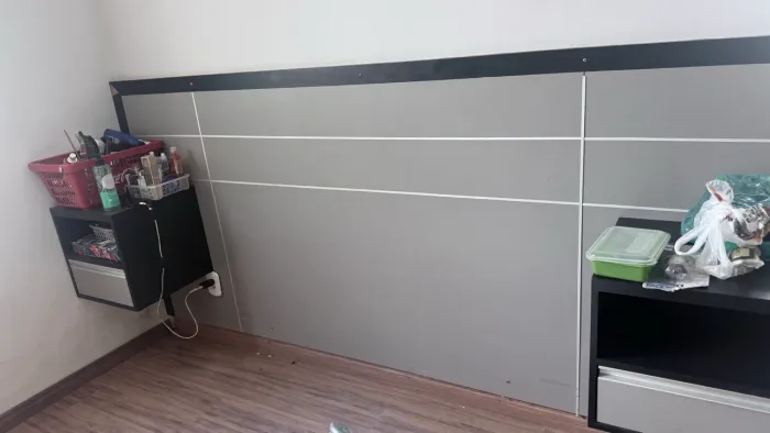 Cabeceira cama planejada 100 % MDF com criados 300,00