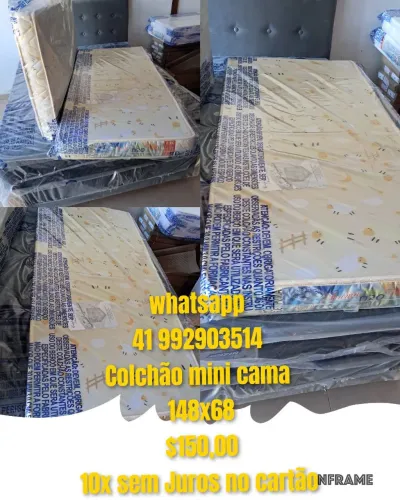 Colchão mini cama novo # 10x sem juros