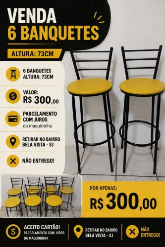 6 Banquetas