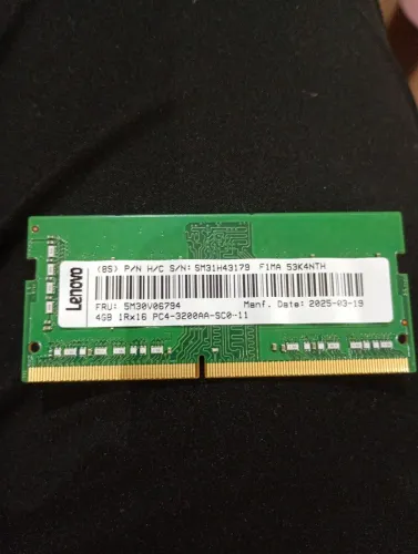 Memória Notebook 4GB nova ddr4 3200mhz