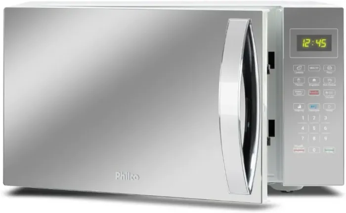 Micro-ondas 33L Philco Espelhado/Branco 1400W 127V PMO38E 220v
