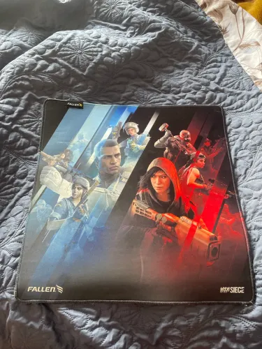 Mousepad Gamer Fallen Rainbow6 Speed++ Grande Preto
