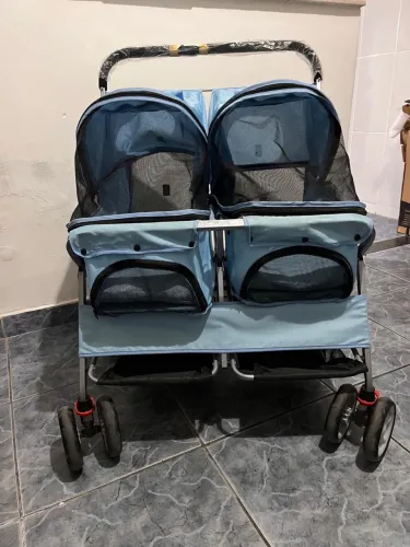 Carrinho de passeio para Pet duplo