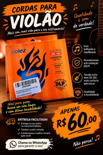 Cordas De Violão Aço