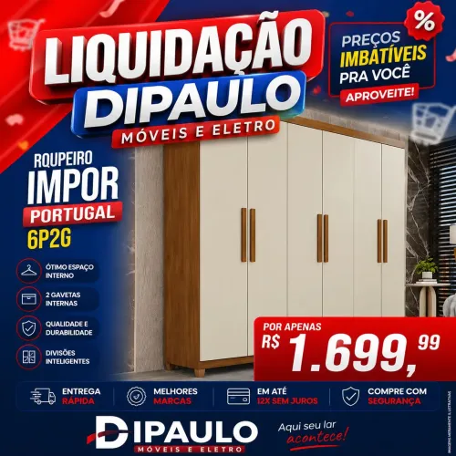Roupeiro 6p2g impor Portugal