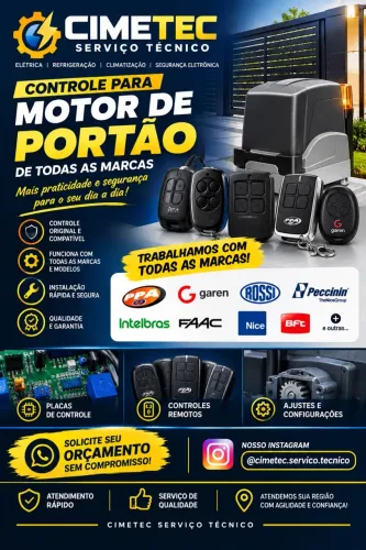 Controle para motor de portão