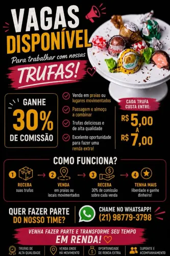Vagas para renda extra !!