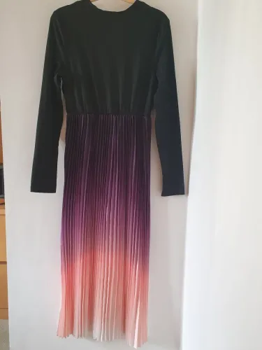 Vestido degradê manga comprida