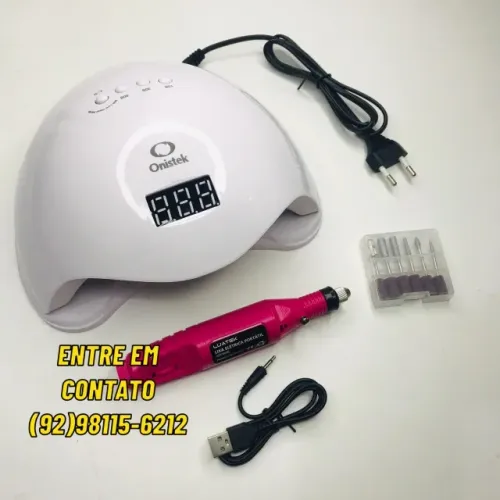 Sun 5 Led uv cabine estufa + Lixadeira elétrica