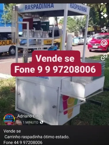 Carrinho raspadinha