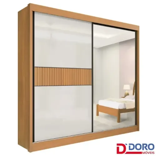 Guarda Roupa Titanium Ripado 2,20m 100% MDF Produto Novo - Pronta Entrega