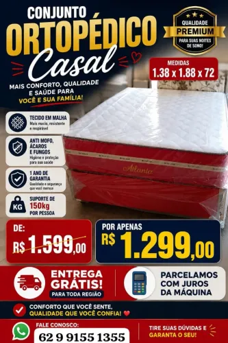 Conjunto box casal 1.299,00