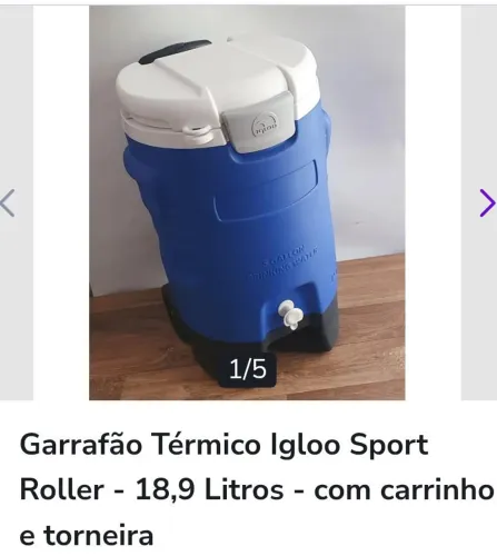 Cooler garrafão térmico Igloo 18,9 litros