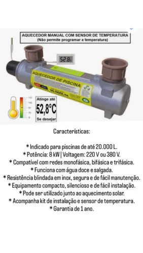 Aquecedor para piscina 
