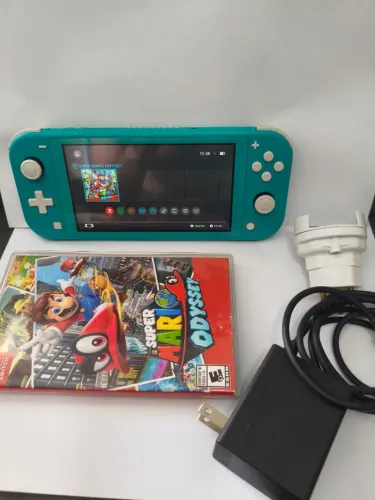 Nintendo Switch Lite Turquesa + Mario Odyssey Mídia Física
