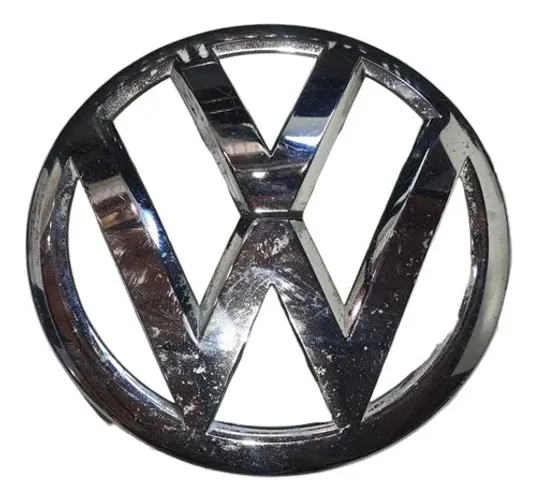 Emblema Dianteiro Vw Tiguan 2012 A 2016 Prata