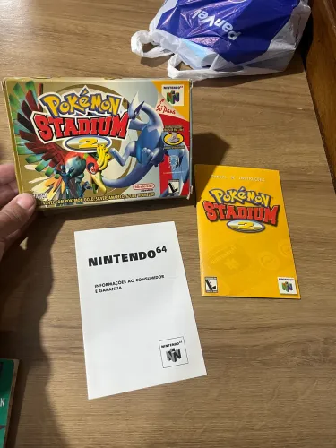 Caixa original + Manual original Pokémon Stadium 2 EM PORTUGUÊS