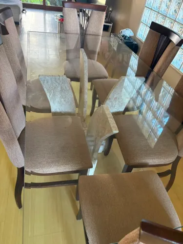Elegante mesa de jantar de 6lugares