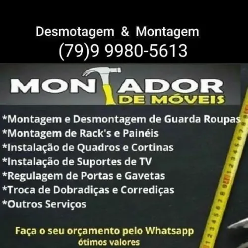 Montador de Moveis  ( Montador particular com preço justo... )