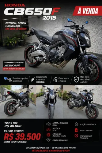HONDA CB 650F ABS 2015