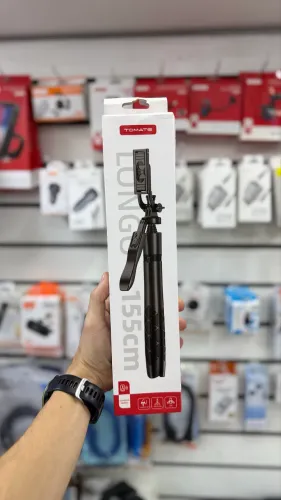 Bastão De Selfie Retrátil Com Controle Integrado Pau De Selfie E Tripé Para Celular