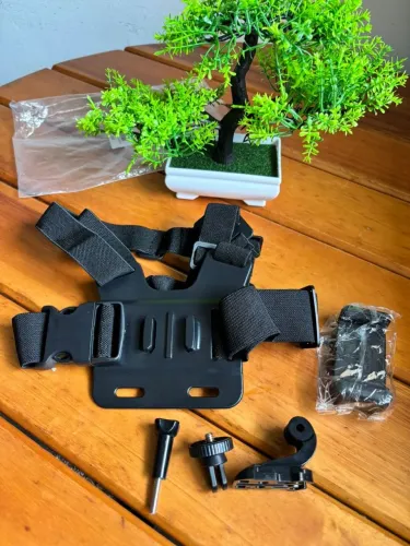 [PROMOÇÃO]Suporte peitoral para celular/câmera ajustável 