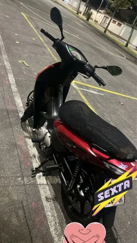 Biz + injeção recibo em branco moto redondinha bateu pego
