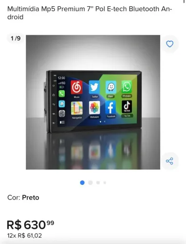 Vendo multimídia novo