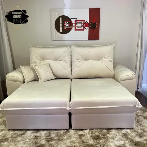 Sofá retrátil e reclinável promoção imperdível!