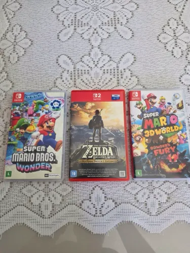 3 Jogos Nintendo switch 2 + Sd 512G original