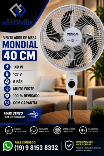 VENTILADOR DE COLUNA MONDIAL (51V-26)