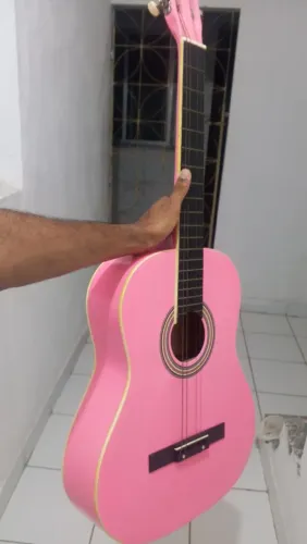 Vendo violão Morris C-941cor rosa + capa