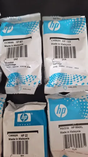 Cartuchos para Impressora diferentes modelos HP originais HP 122, HP 901, 664XL e 22