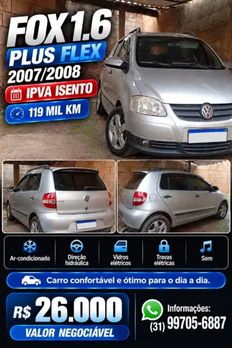 Volkswagen Fox Plus 1.6mi/ 1.6mi Total Flex 8V 4P 2008