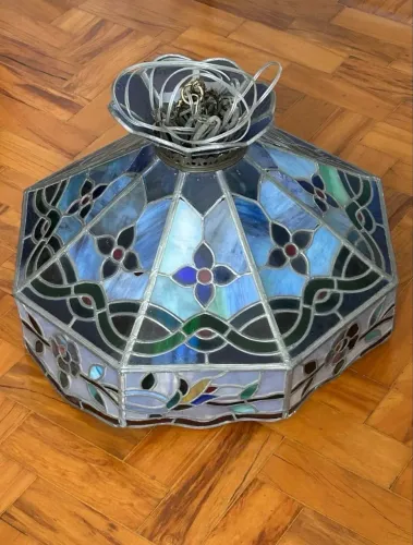 Luminária Tiffany anos 50 - antiguidade