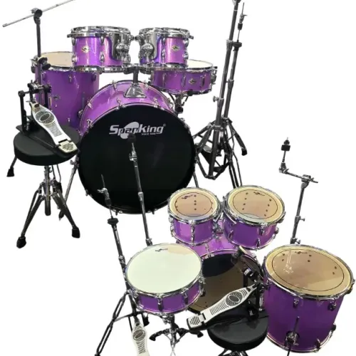 Bateria Acústica SPANKING Purple Sparkle - Oferta, Nova, Envio