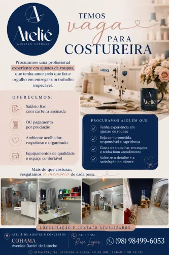 Contrata costureira