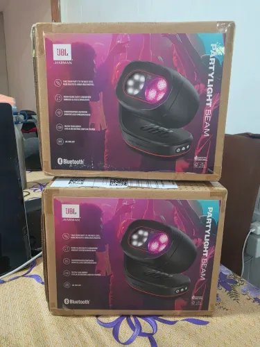 JBL, Luz para Festa Portátil, PartyLight Beam, Personalizável - Preto
