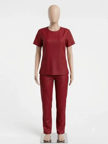 Conjunto Scrub M - Vinho 